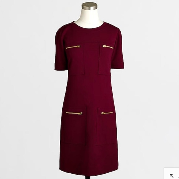 J. Crew Factory Dresses & Skirts - J.Crew Maroon Ponte Dress